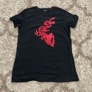 Red Dragon shirt dress
